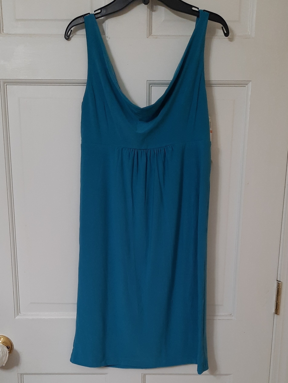 Tempted Bright Blue Sleeveless Cowl Neck Dress